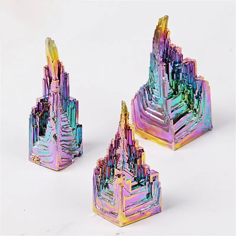 Wholesale irregular size natural rainbow bismuth crystal metal ore Bismuth jewelry metal ore crystal bismuth sample