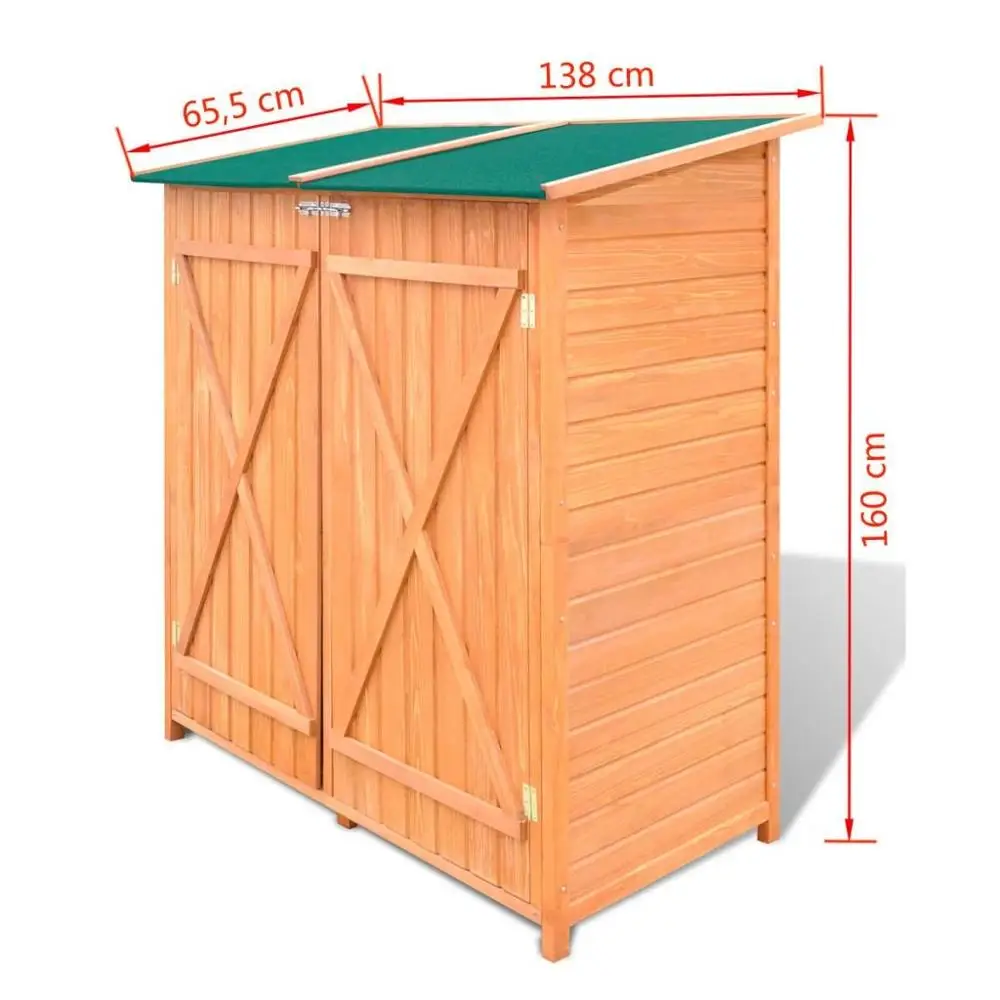 large garden tool shed storage house wooden tool shed