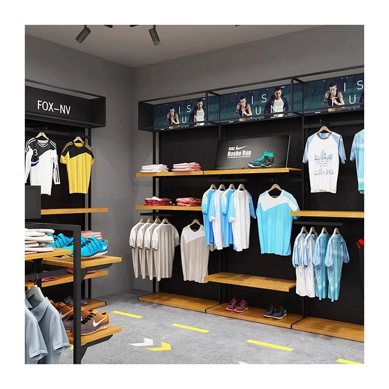 Toli Nike store специальный витринный шкаф полки для спортивных товаров Мужская витрина от пола до потолка спортивной одежды