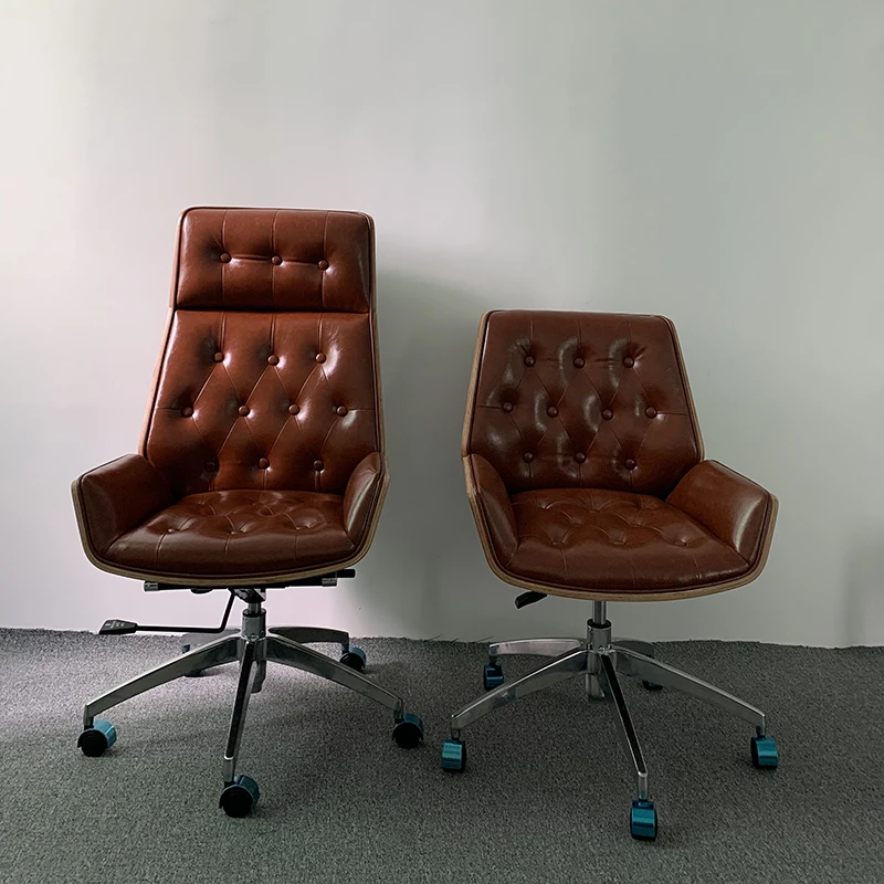 executive office chair real leather r chair high back adjustable executive wallnut wood office chair