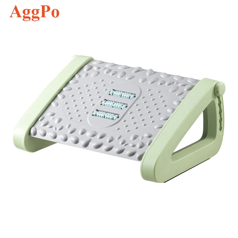 Office table foot stool foot massage pedal toilet toilet foot stool roller massage thickened material non-slip height adjustable