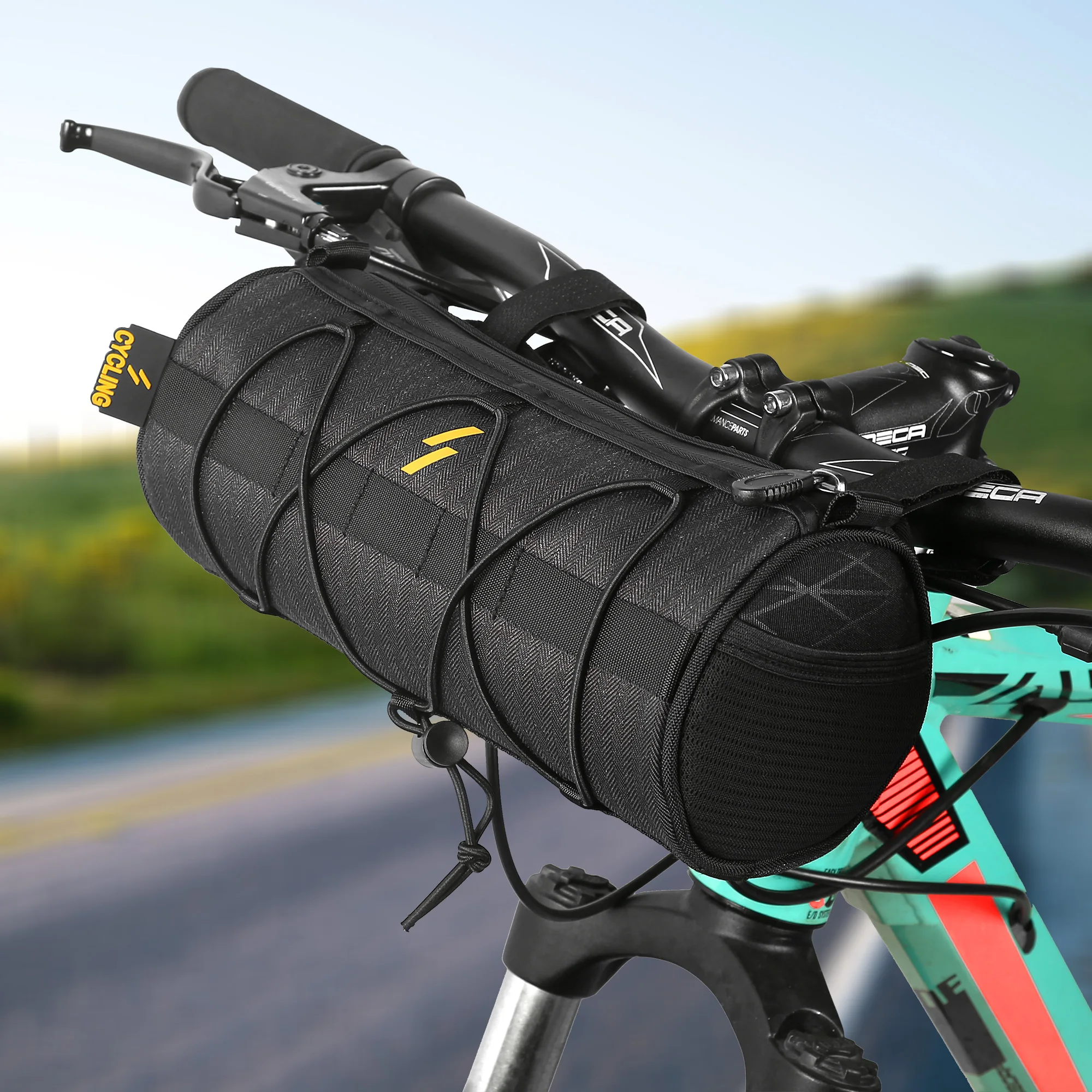 Customized waterproof travel outdoor bikepacking scooter bicycle road bike cycle gravel front top tube mounting handlebar bag