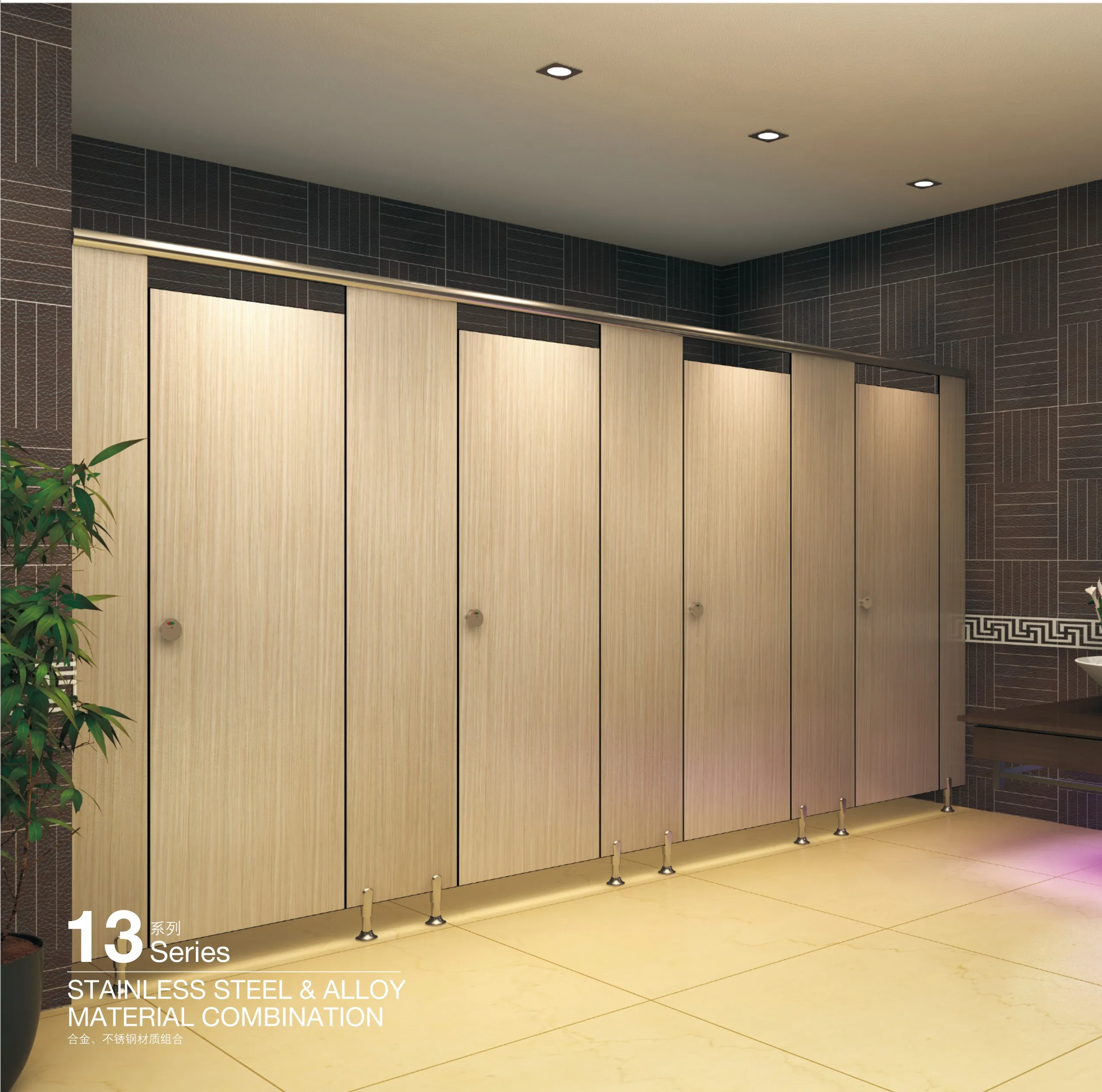 Toilet cubicles Partition Urninal partition WC wall Partition HPL