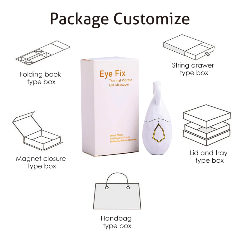 Home Use Beauty Eye Massager Equipment Pen Vibration Heating Eye Care Anti-aging Wrinkle Eye Bag Removal RF Beauty Device