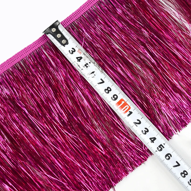 Meetee TF900 15cm Clothing Decorative Accessories Gold Silk Fringe Garment Sequins Polyester Dance Costumes Dress Fringed Lace