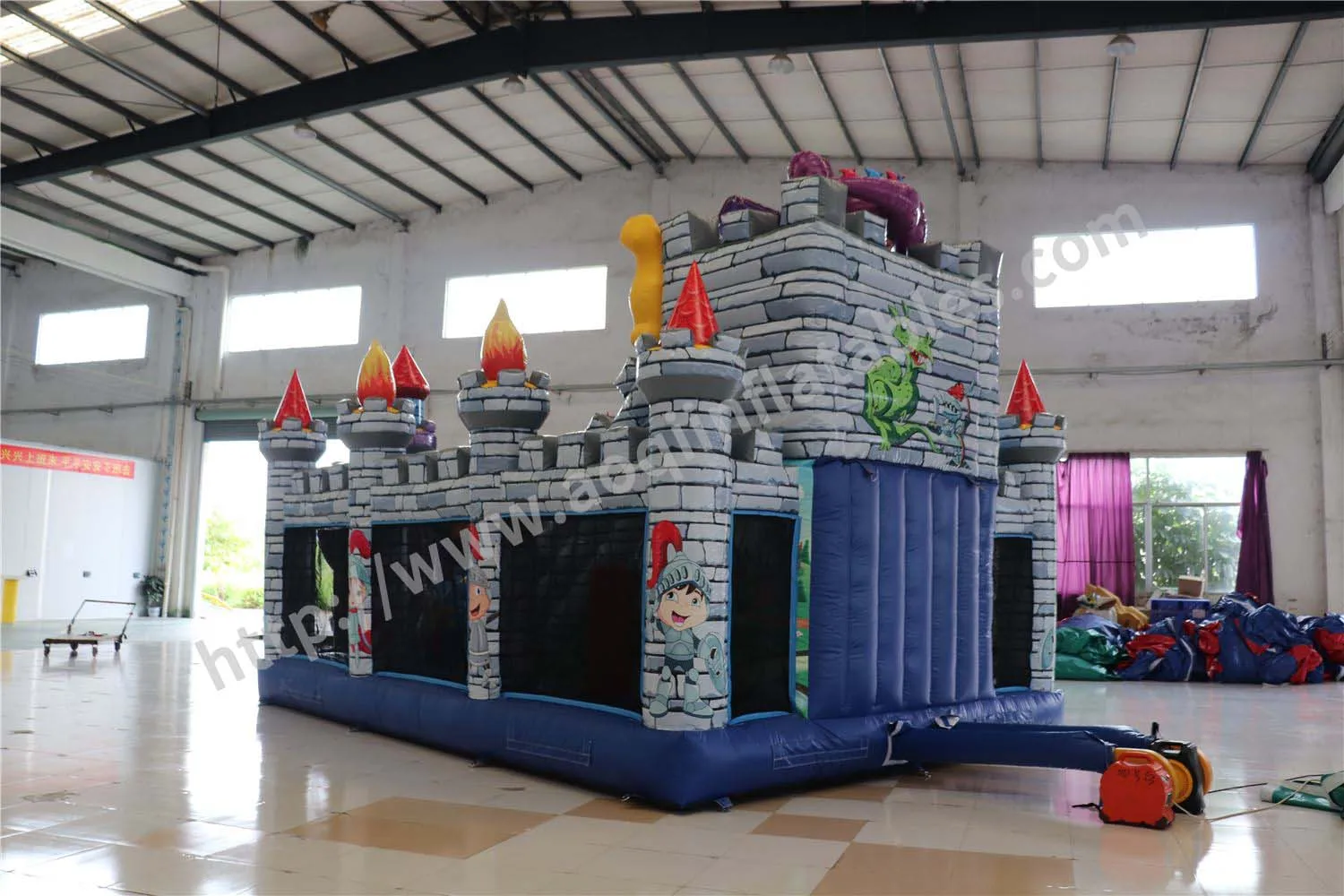Soldier castle theme Jumping Castle Inflatable Bounce House For Kids For Soft Play
