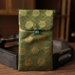 Japanese Handmade Travel Teacup Protection Bag Portable Thickened Anti-Fall Cotton And Linen Tea Set Storage Bag