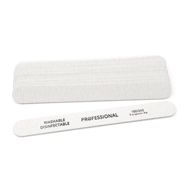 Профессиональные одноразовые деревянные пилки для ногтей двухсторонние прочные шлифовальные доски