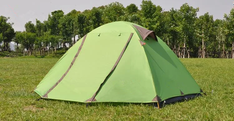 Outdoor waterproof Professional windproof 2 person double layer mountain family hiking Camping tent