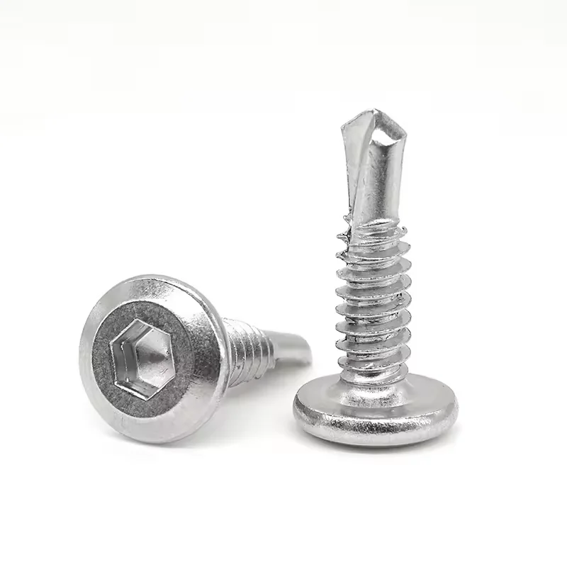 Factory price Hexagonal countersunk head drilling screws on sale