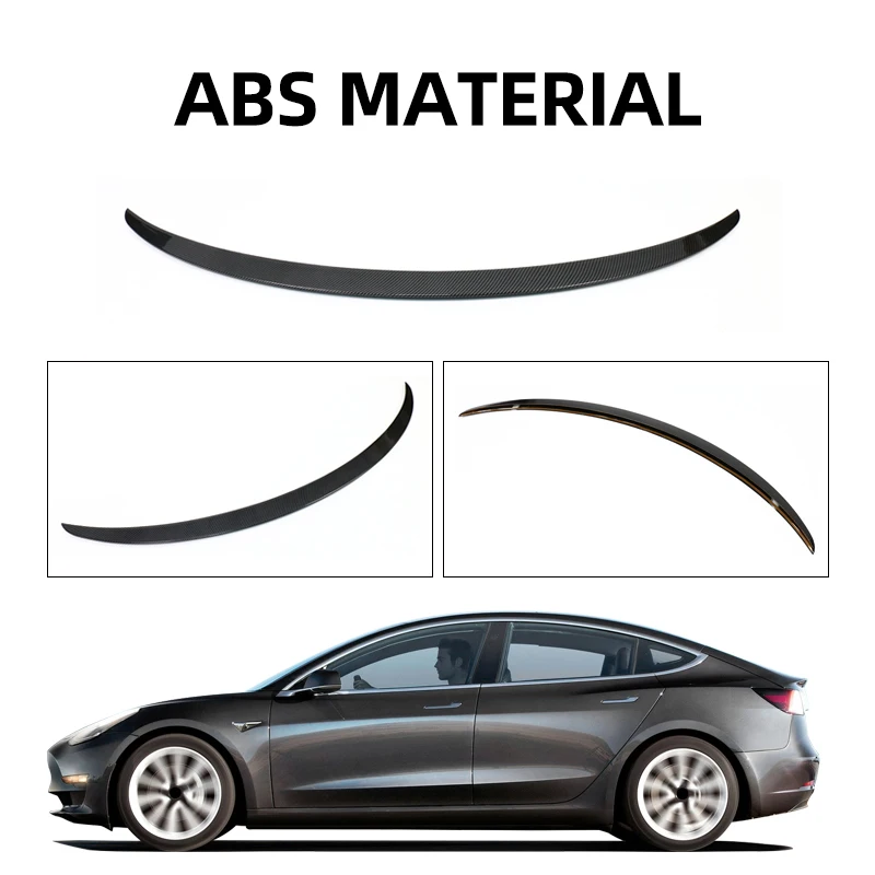 20% Off Hot Selling Tesla Accessories For  Model 3 Rear Trunk Spoiler Original Style Multiple Painted Colors Tail For Tesla