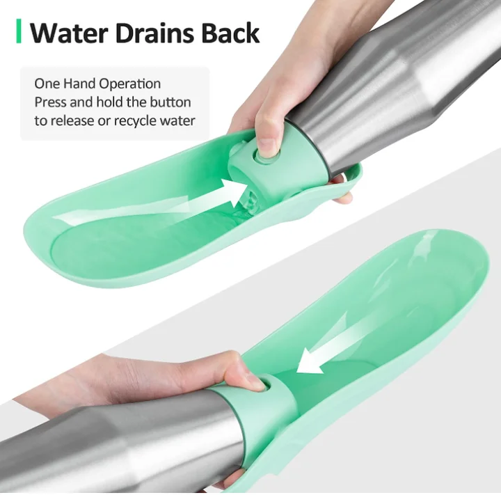 2024 New Hot Sales Customized 304 Stainless Steel 26oz 770ml Pet Water Bottle For Dog Drinking and Feeding Device wholesale