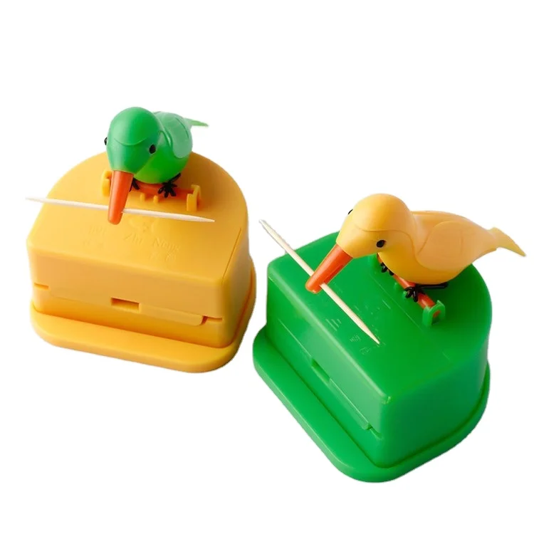 Home Creative Kitchen Accessories Toothpick Storage Box Small Bird Toothpick Container Automatically Pops Up Toothpick Box