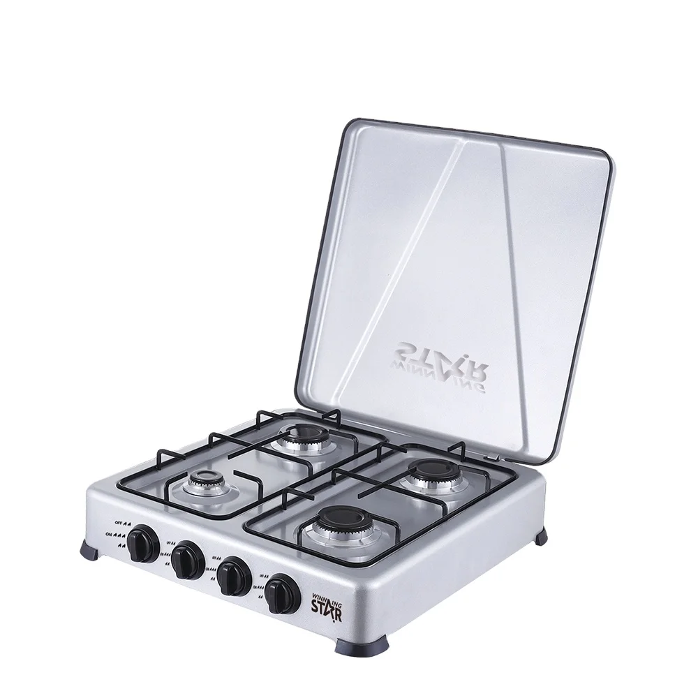 ST-9611 STAR Deluxe газовая плита, 4 горелки, холоднокатаная плита, распыленная пластиковыми газовыми варочными панелями