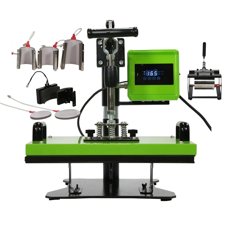 
8IN1 38x38 Combo Heat Press Machine T-shirt Mug hat plate printing 