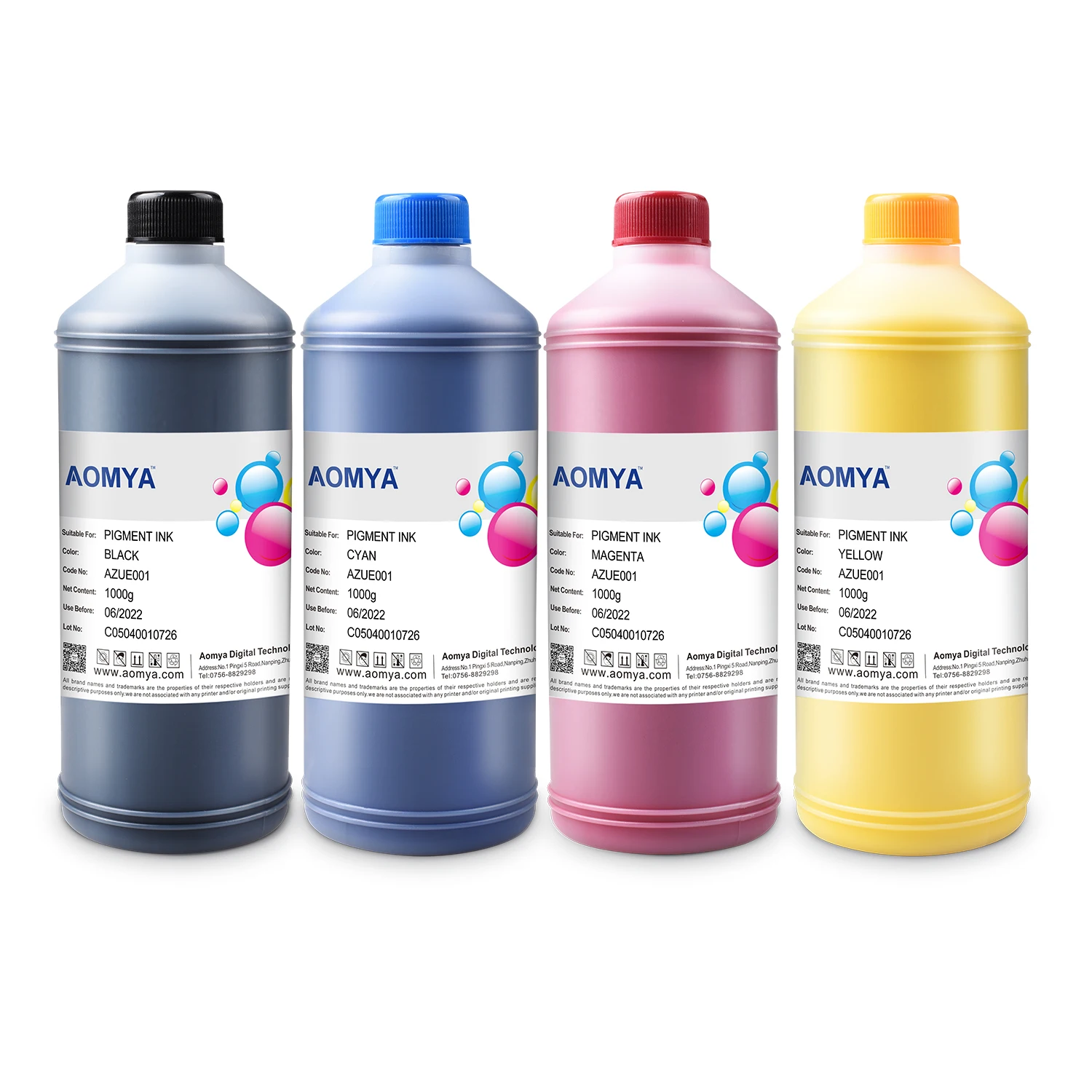 Aomya 1000ml Pigment Ink for Canon PFI-1700 PFI-57 PFI-1000 Pro 2000 4000 6000 6000s 6100s Pro 520 540 540s 560 printer