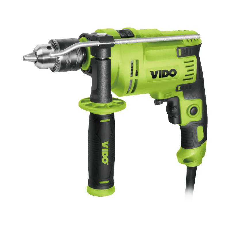 VIDO Wholesale 850W 13mm Silver Copper Motor Power Hammer Drill Impact Drill for concrete brick wall