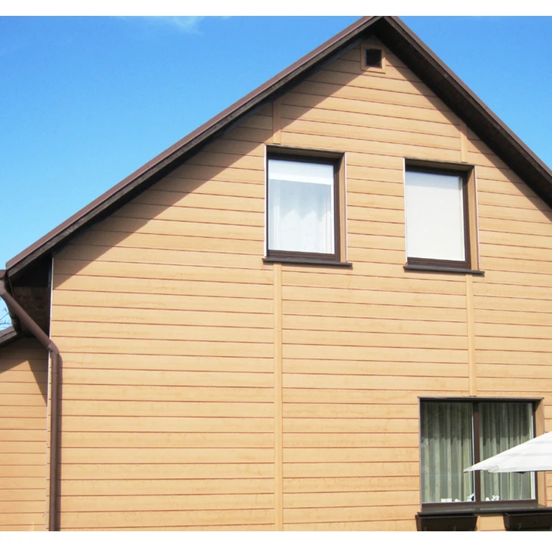 Outdoor wood plastic composite prefab houses partition feature cover outside wall panels board decorative wpc cladding panel