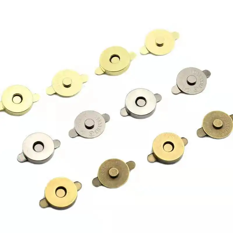 Factory wholesale Round Strong Magnet Snap Metal Magnetic Button For Clothing Handbag
