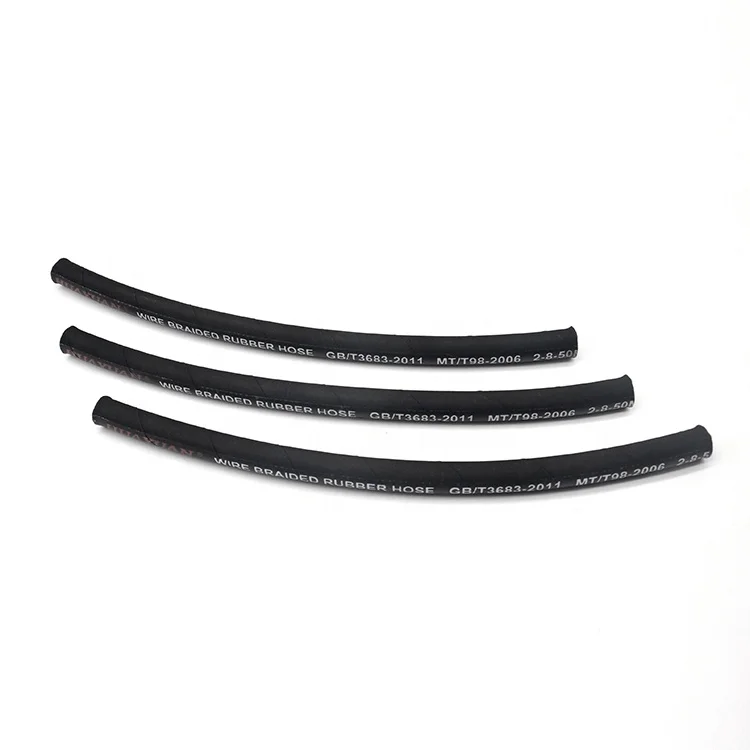OIL WEATHER RESISTANT EN857 1SC 2SC WIRE BRAID HYDRAULIC RUBBER HOSE
