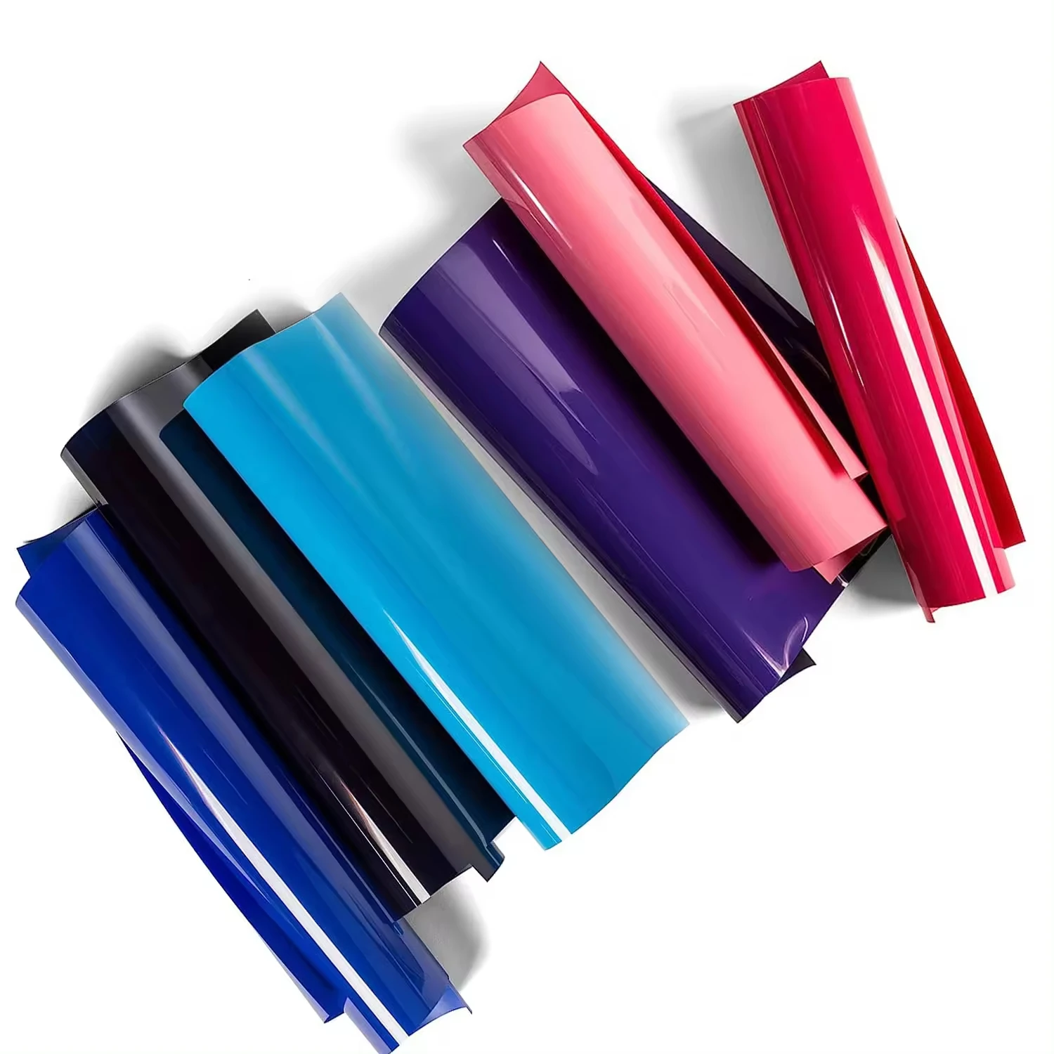 Wholesale Vinil Textil Pu Heat Transfer Vinyl Rolls Iron-on Htv White Black Colorful Pu For T-shirts