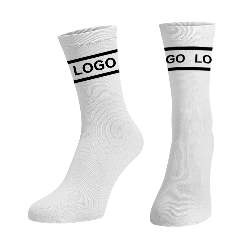 Socks manufacturer quality crew embroidery custom men crew cotton Jacquard fashion mens socks