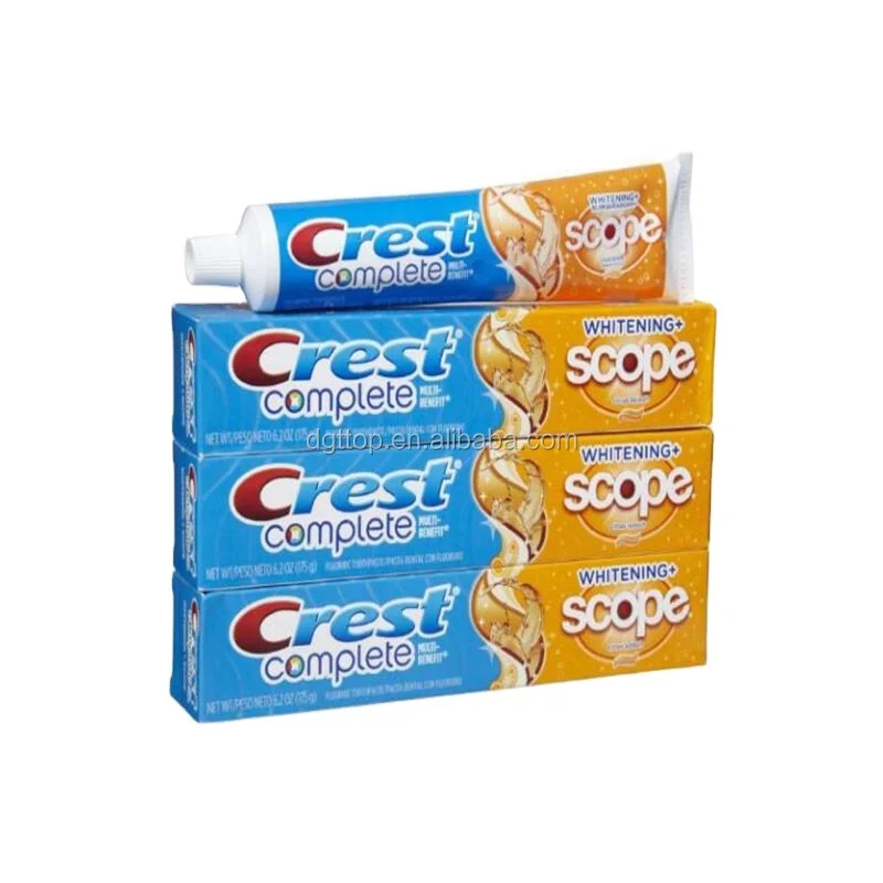 BSCI & FSC Factory Direct Supplier Crest Scope Toothpaste Box Color Box