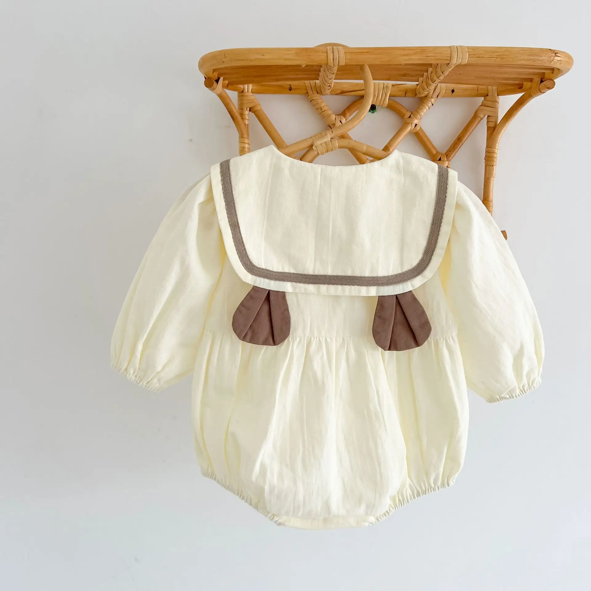 Spring Autumn Cotton Newborn Baby Clothes Bear Baby Romper Long Sleeve Pajamas Jumpsuit Baby Bodysuit