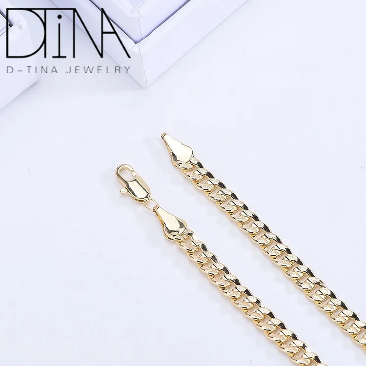 High quality new classic Cuban chain necklace fashion jewelry