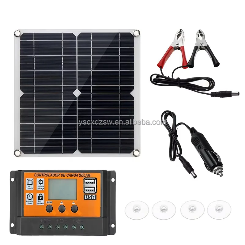 Portable 20w Monocrystalline Silicon Solar Panel Kit Outdoor Mppt Company