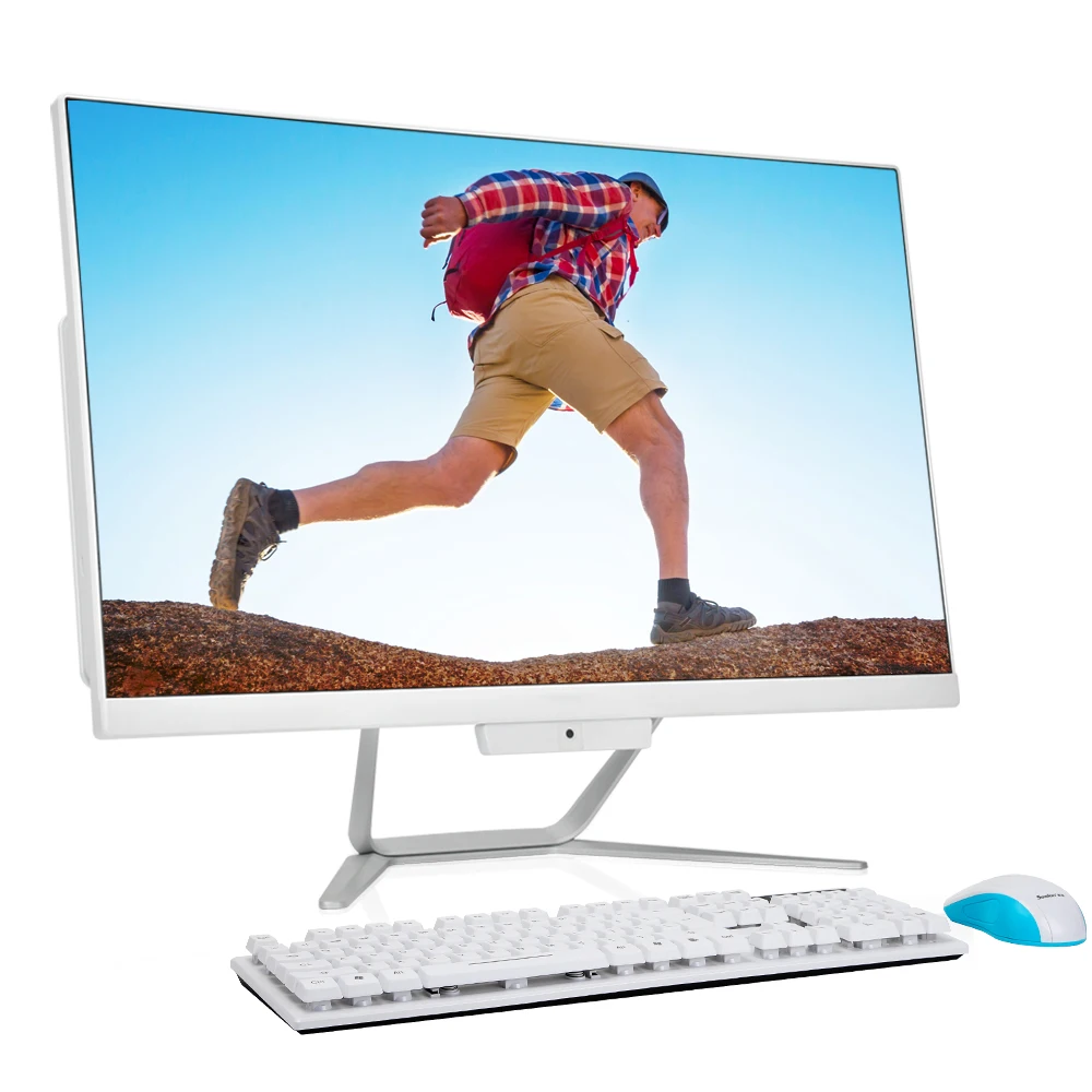 Лучшая цена двухъядерный i5-4300m 24 дюймов сенсорный экран все в одном ПК Barebone системы Поддержка DIY настенные тарелки 8 ГБ SSD 256 г aio мини настольный компьютер для домашнего