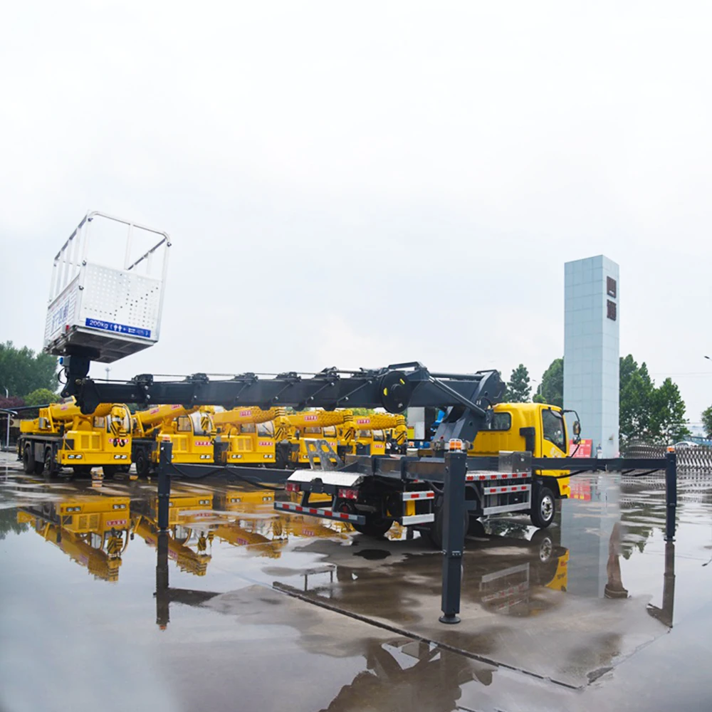 Liberation Hydraulic Man Lift 27m/28m/33m Vehicle Mounted Aerial Work Platform Skylift