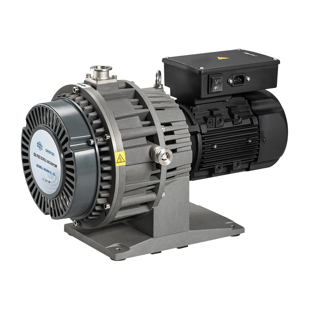 GWSP300 dry scroll pump use for Scanning electron microscopy,LED/LCD/Laser tube,Coating, PVD/CVD/PLD