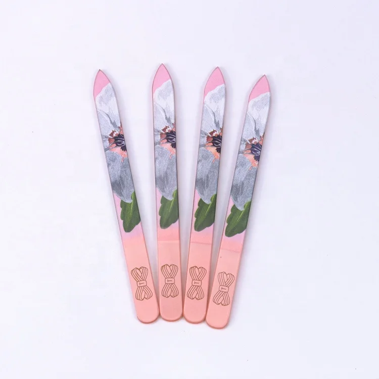 High Quality Manicure Tools Colorful Lifertime  Glass  Nail File  for Personality