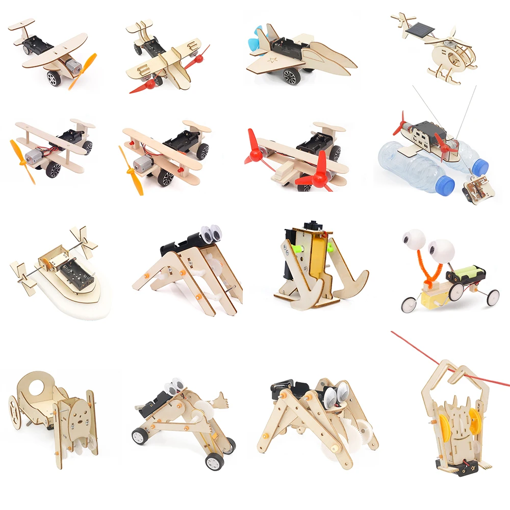 Light Toy Wooden Toys DIY Assembly 3D Wooden Puzzle Kit Gifts