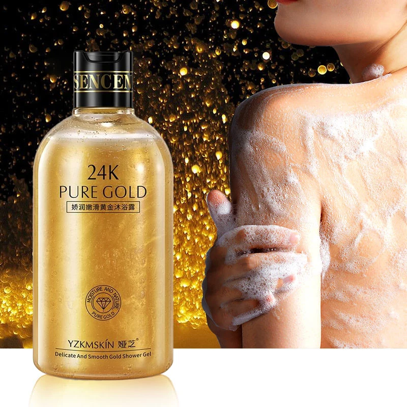 OEM OEM Private Label Natural Shower Gel Organic Anti-aging Moistrize Skin Smooth Whitening Shower Gel 24k Body Wash