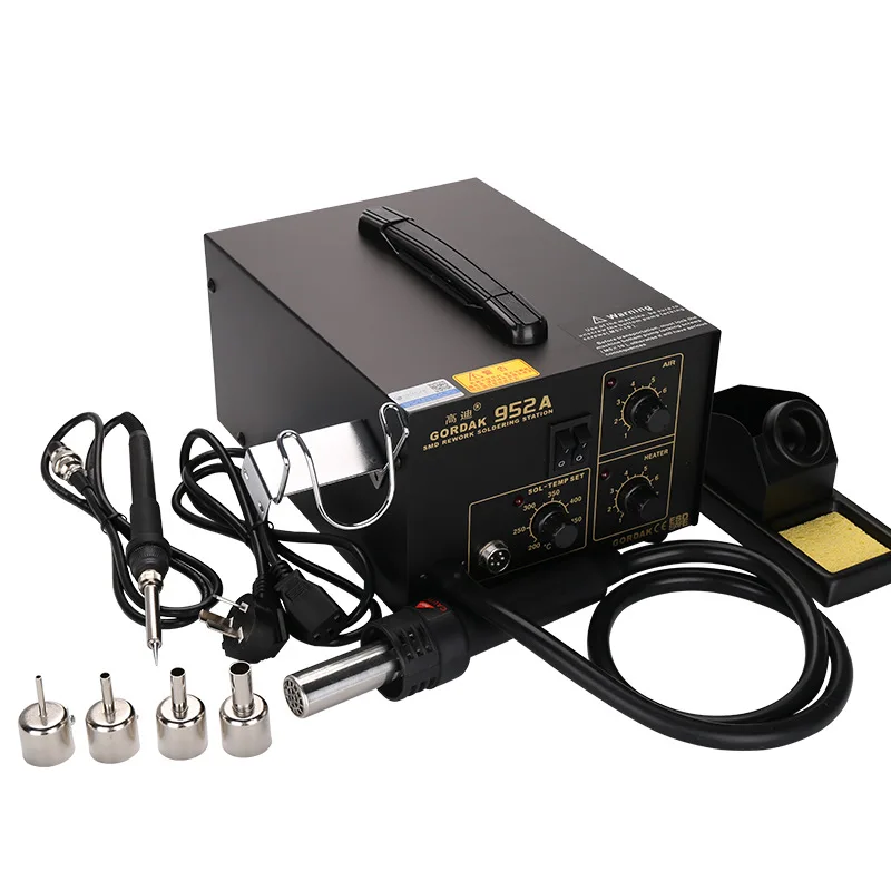 952A Soldering Station  2 in 1 Hot Air Stations And Electric Soldering Iron BGA Rework Station