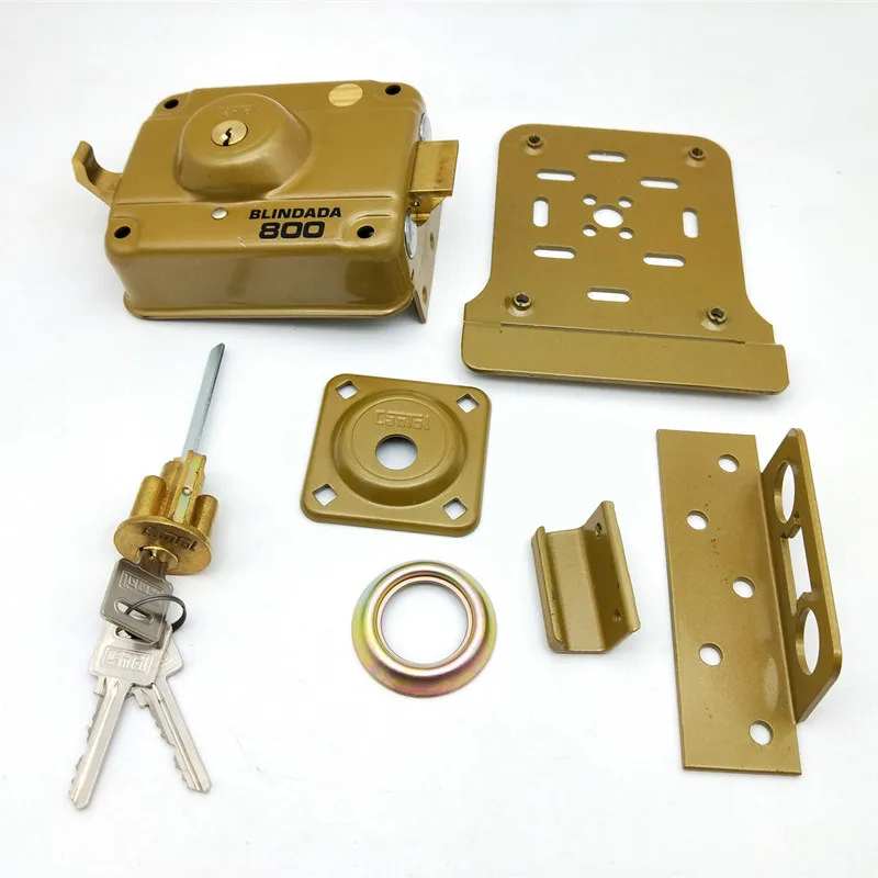China Manufacturer 8301 safety Door Cantol Brass Key Security Gate Cylinder Safe door Rim Lock