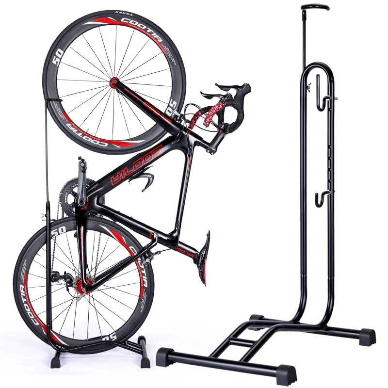 Bicycle Floor Parking Rack Stand Mountain Road Bike Indoor Garage Storage Bike Repair Stand Maintenance Holder Rack