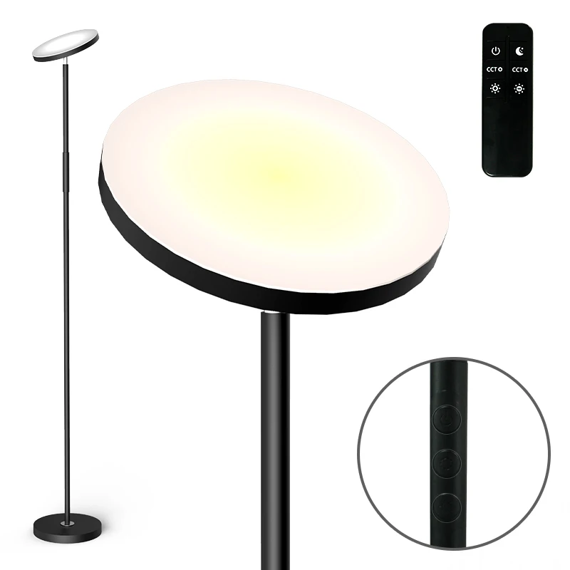 
Remote control LED floor lamp 2700-6500k CCT dimmable floor lamp 24w led floor lamp high brightness 