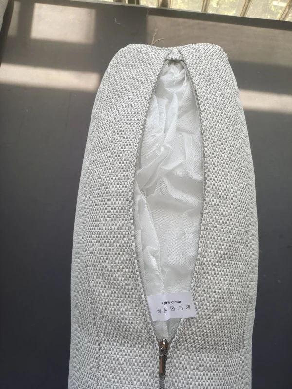 Lightweight Quilted Waterproof Camping White Seat Cushion Custom Olefin Zipper with Foam & Floor for Outdoor Activities