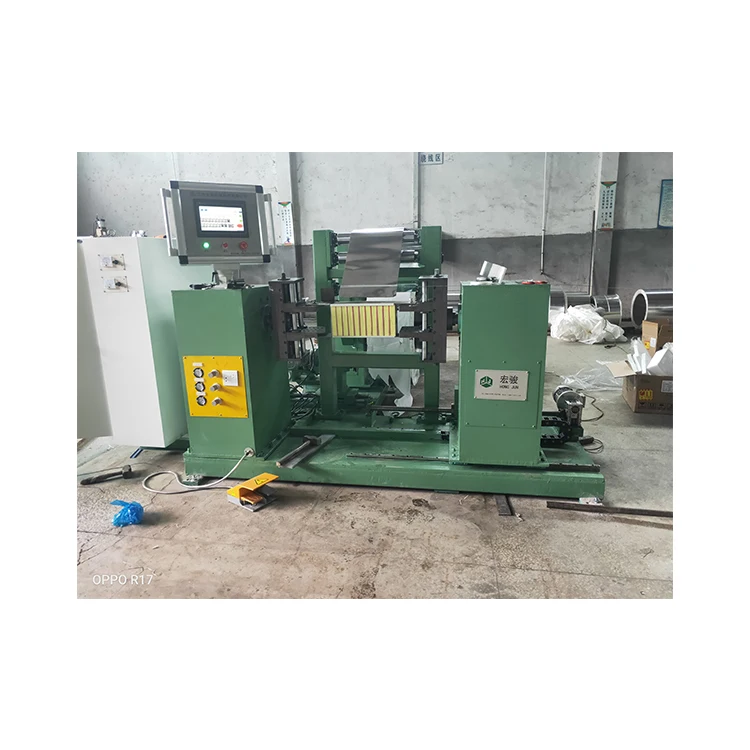  Automatic Servo Motor Two Uncoiler device coil width 600 Foil Clamping Winding Machine for transformer with