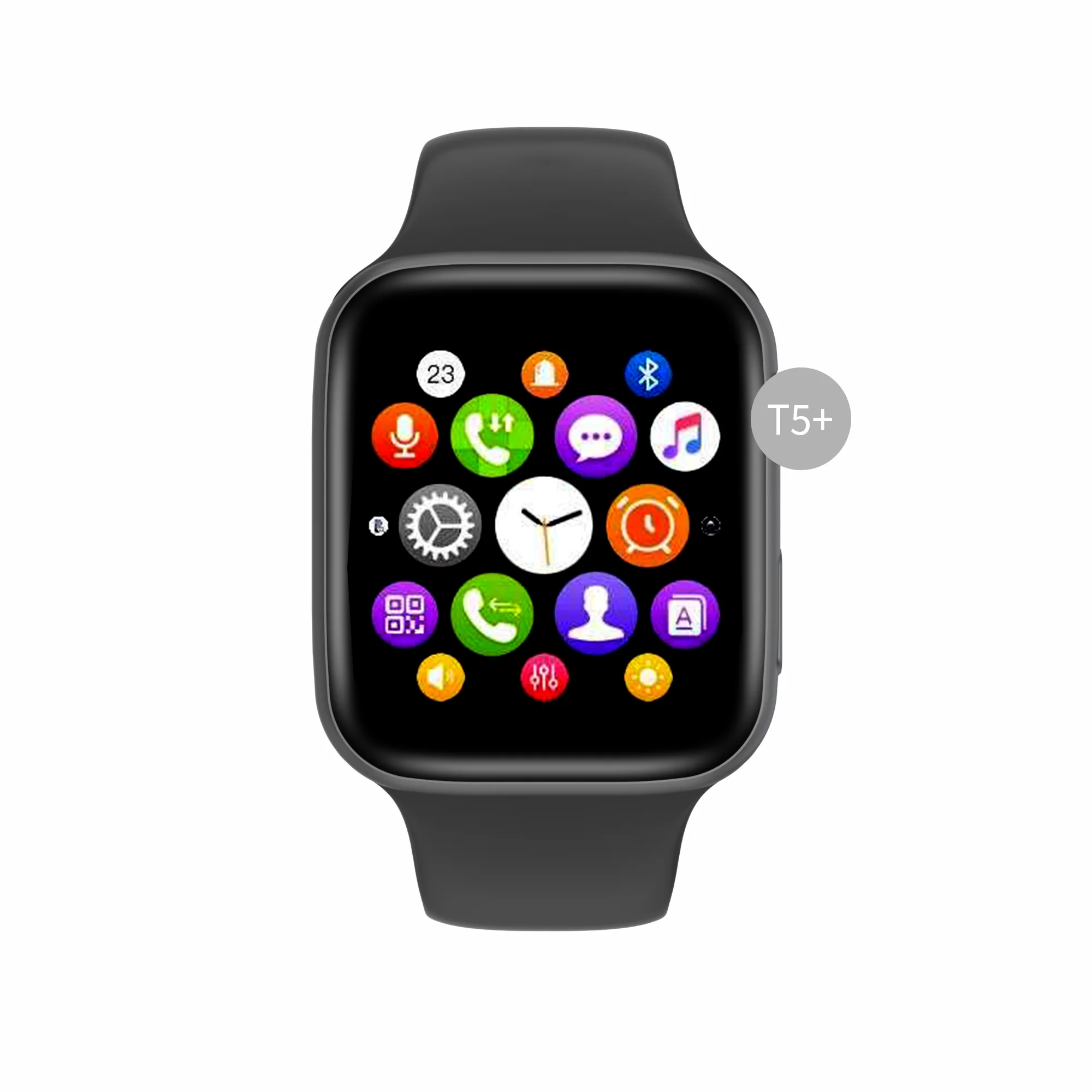 2021 Fashion T500 Latest Design 1.54 Inch Games Android App Full Touch Screen Display Ip67 Blood Pressure Smart Bracelet Watch