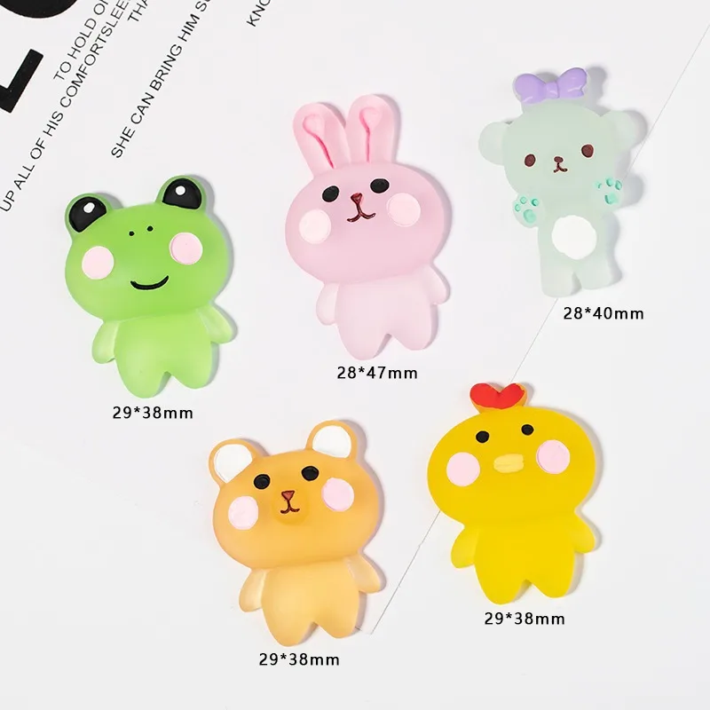 Slime Charms Cute Set Mixed animal Resin Flatback Slime Beads Making Supplies for diy craft kids sets resin craft