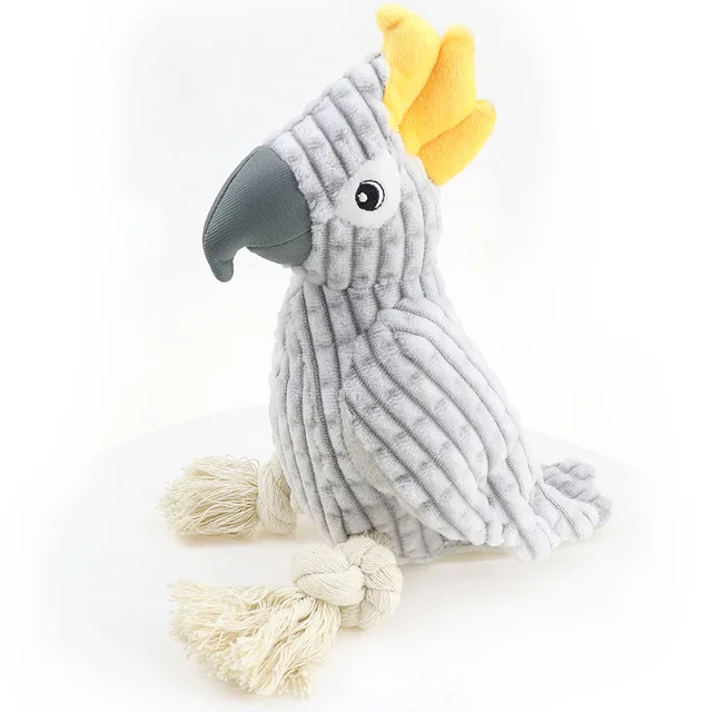 Parrot shaped  Bird  Chew  plush  molar toys  for dogs   and cats