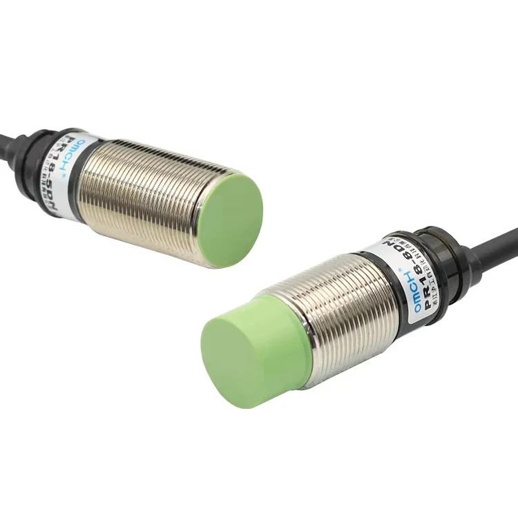 OMCH Proximity Switch Sensor PR18 Series Inductive Metal Type PR18-5DN PR18-8DN M18 Cylindrical Waterproof Anti-Dust DC12-24V