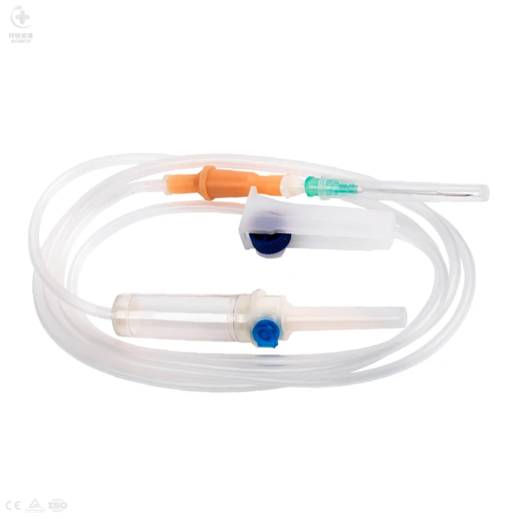 Medical disposable components for IV infusion giving sets use