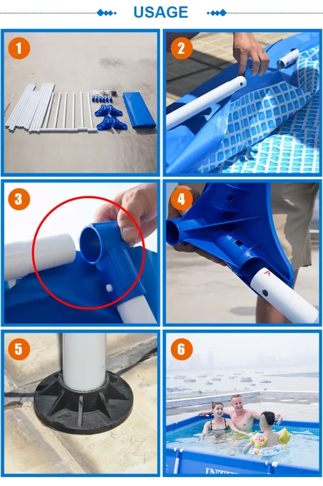 Swimming Pool For Kids Above Ground Swimming Pool Metal Frame Paddling Pool