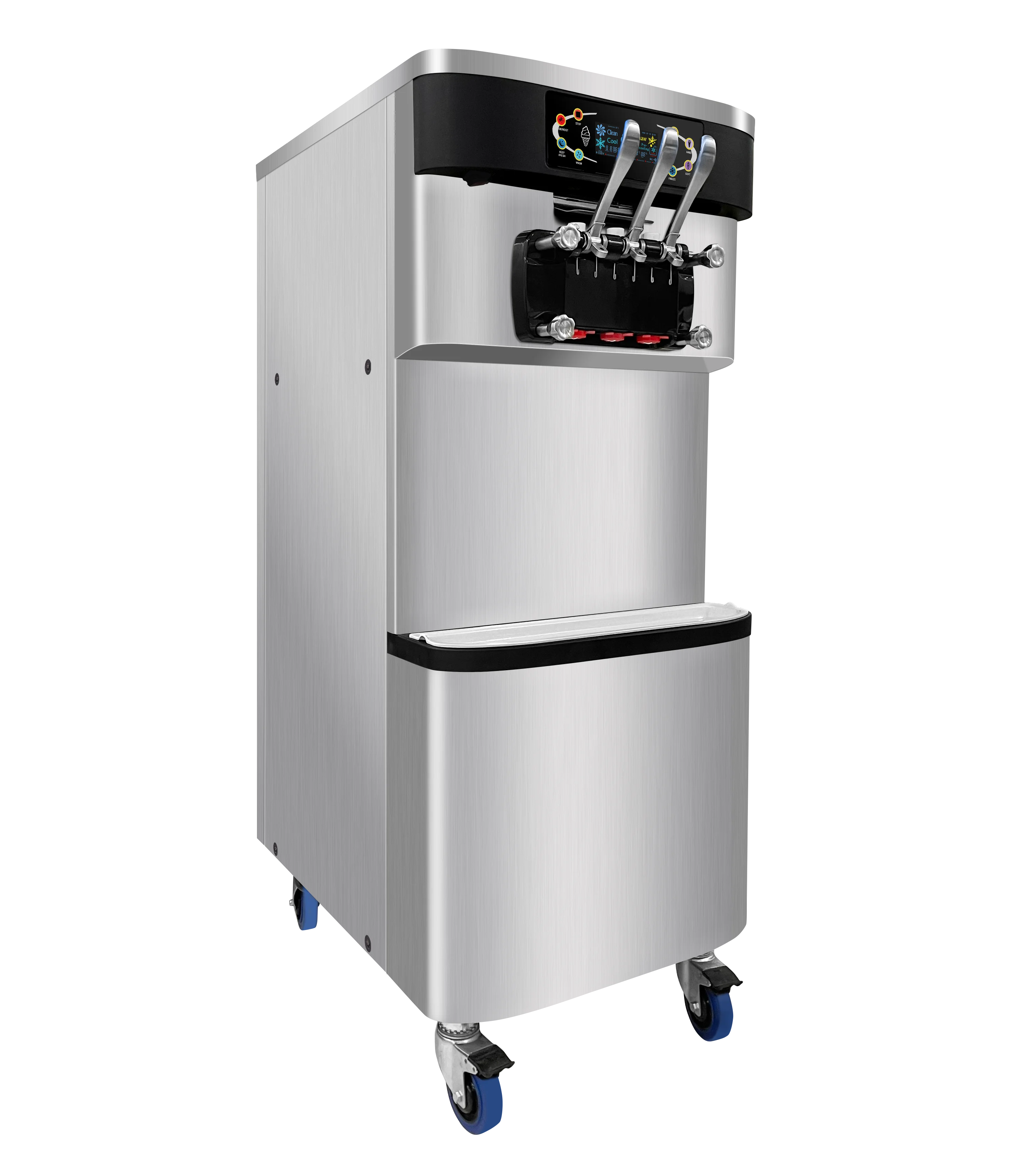 Restaurant Big Size Continuous Ice Cream Making Commercial Soft Serve Ice Cream Making Machine