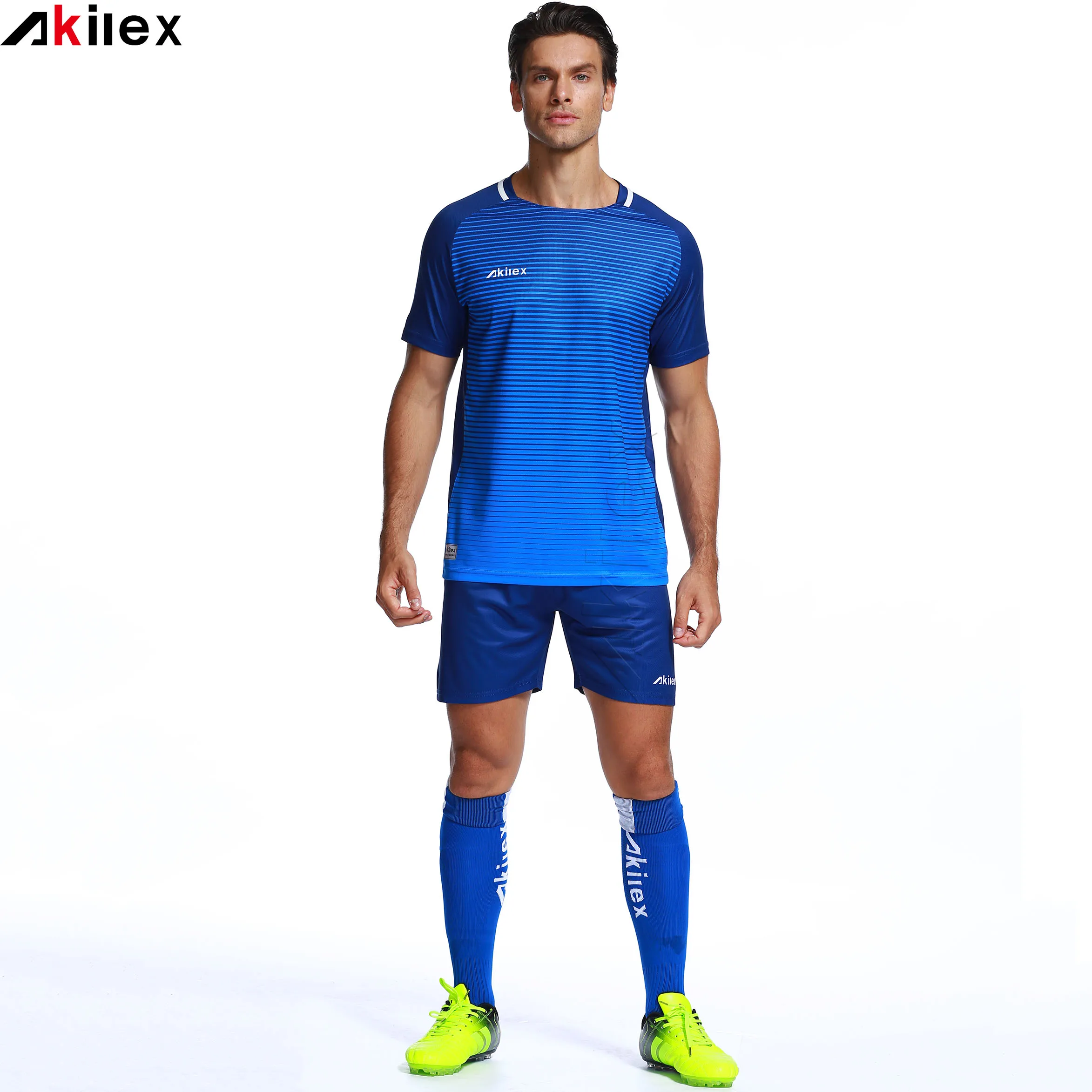 
high quality full set custom uniforms football sport team set thailand sublimation short sleeve sublimation mens soccer kit 